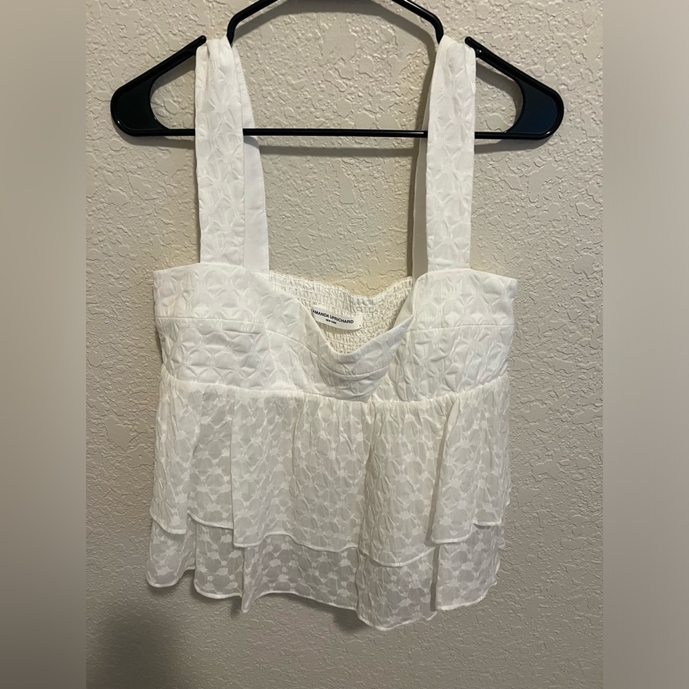Amanda Uprichard. Size L. Color White. Brand new never worn.